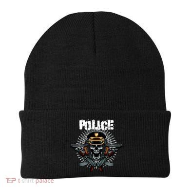 Police Skull Beanie