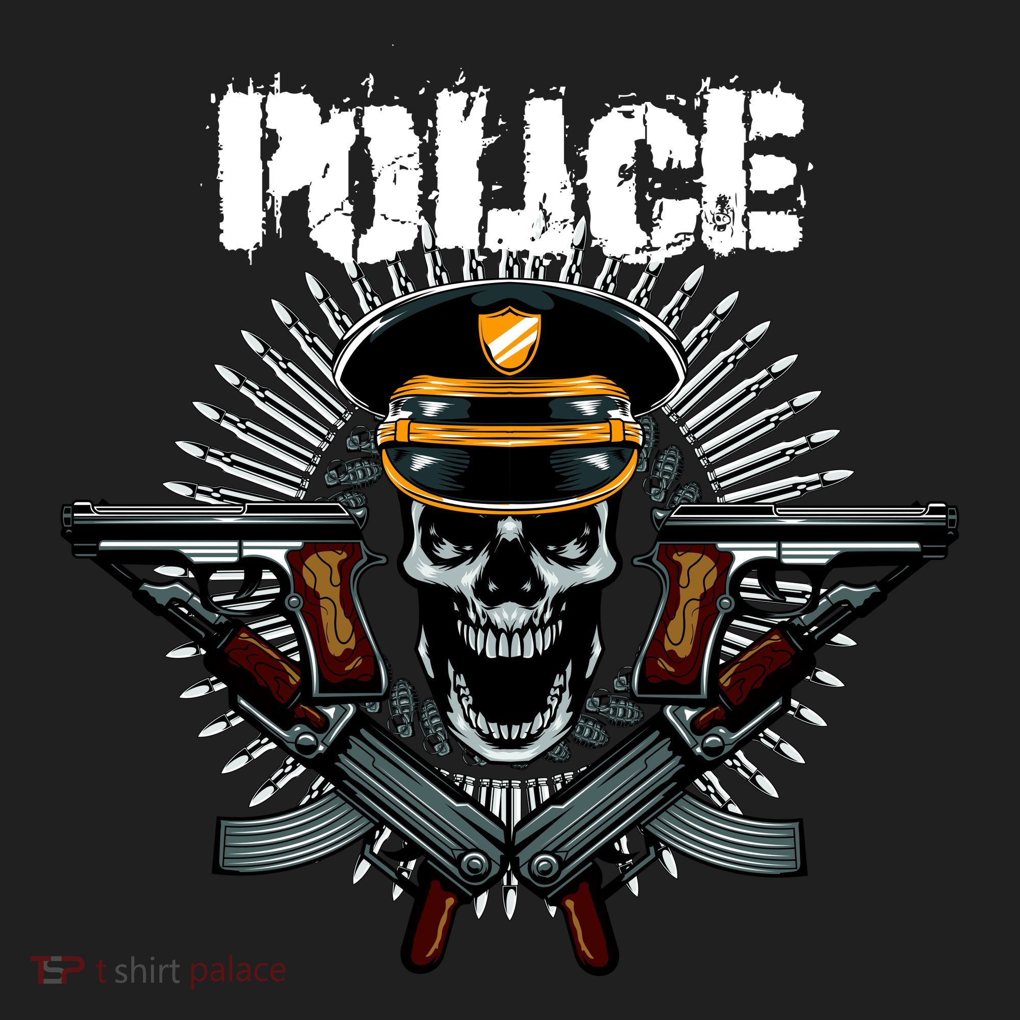 Police Skull Beanie