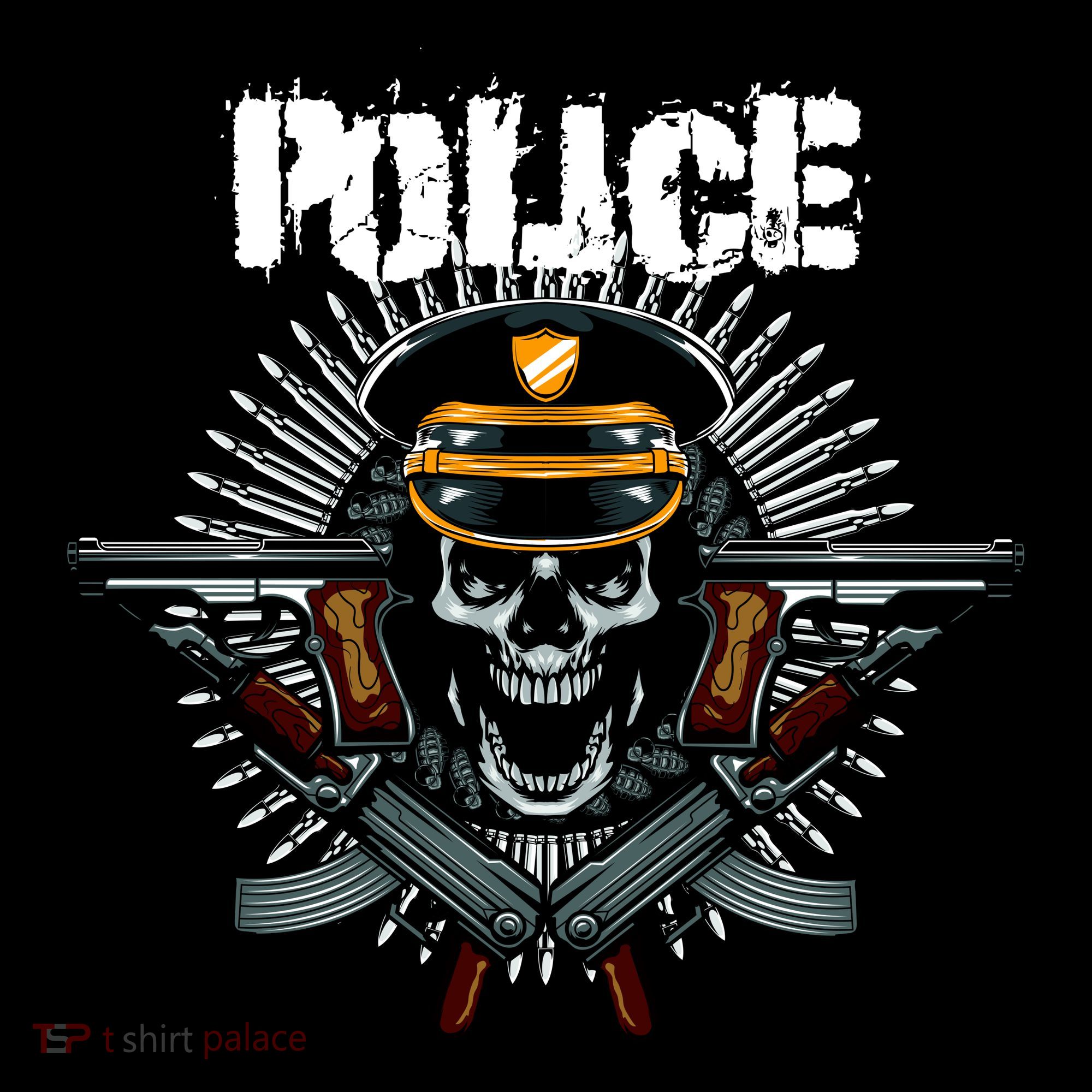 Police Skull Women's Hoodie
