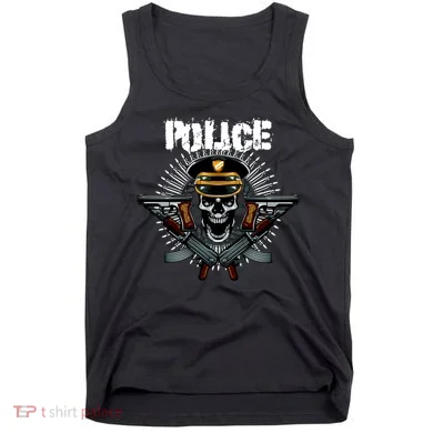 Police Skull Tank Top