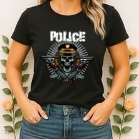 Police Skull Women's T-Shirt thumb 2