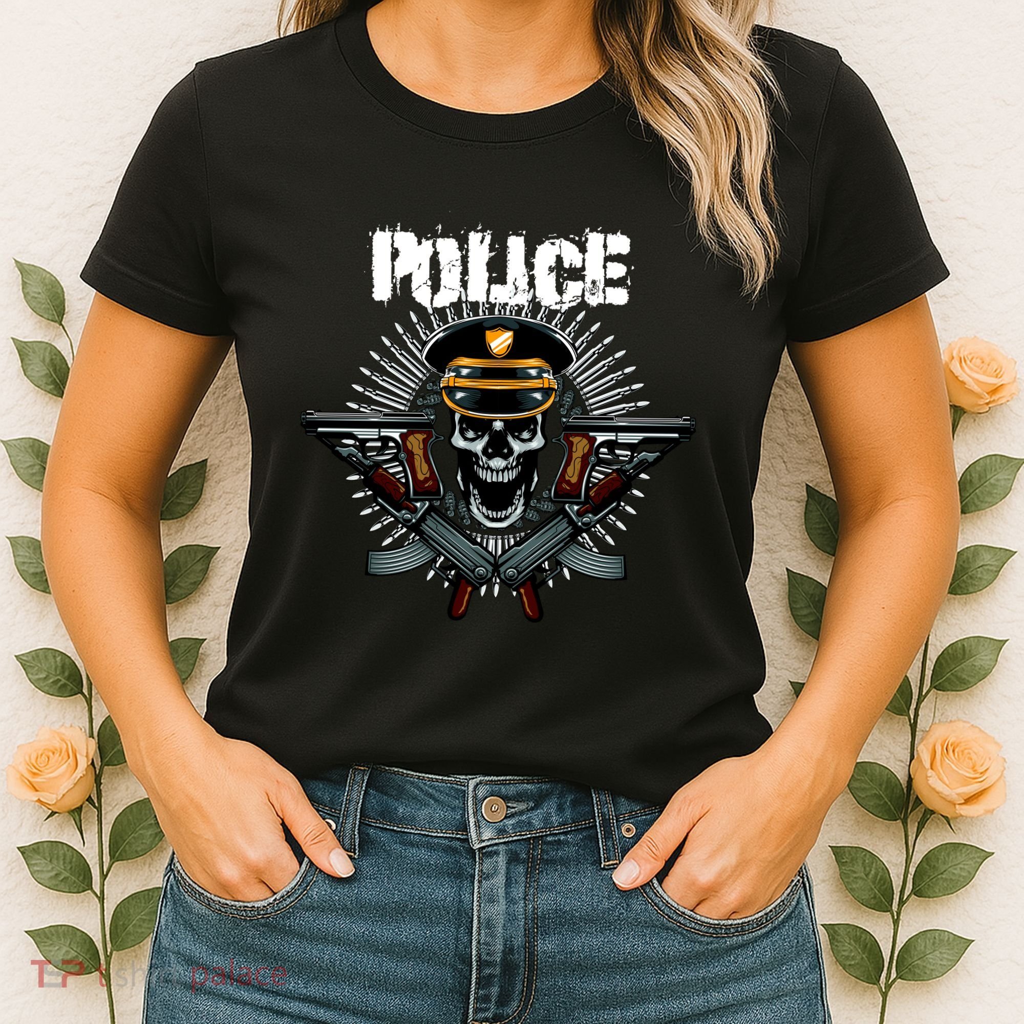 Police Skull Women's T-Shirt