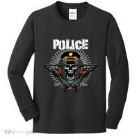 Police Skull Kids Long Sleeve Shirt thumb 0