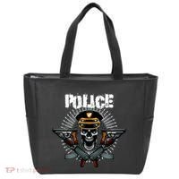 Police Skull Tote Bag thumb 0