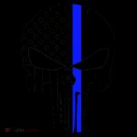 Police USA Skull Thin Blue Line Coffee Mug thumb 5