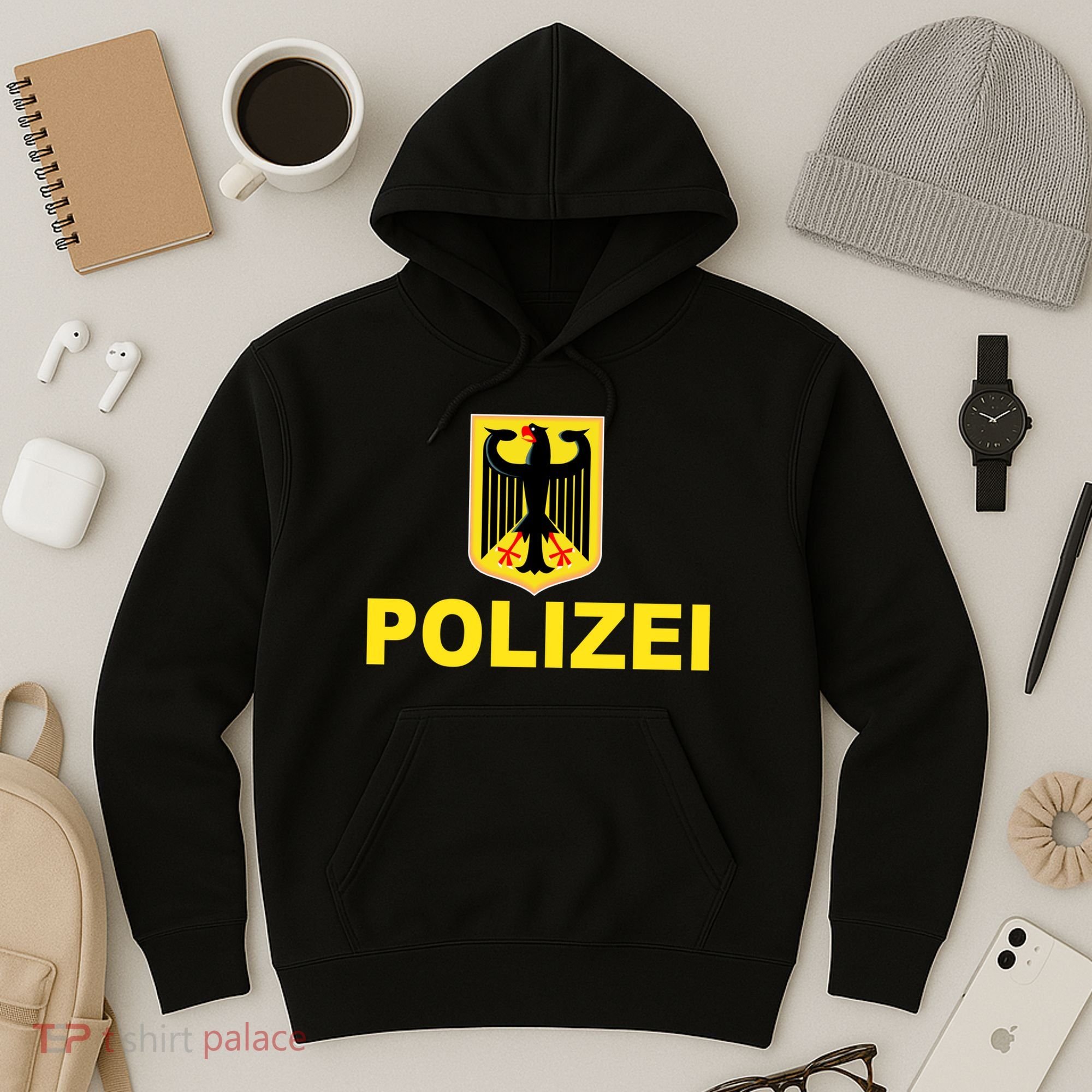 Polizei German Flag Hoodie