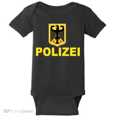 Polizei German Flag Baby Bodysuit