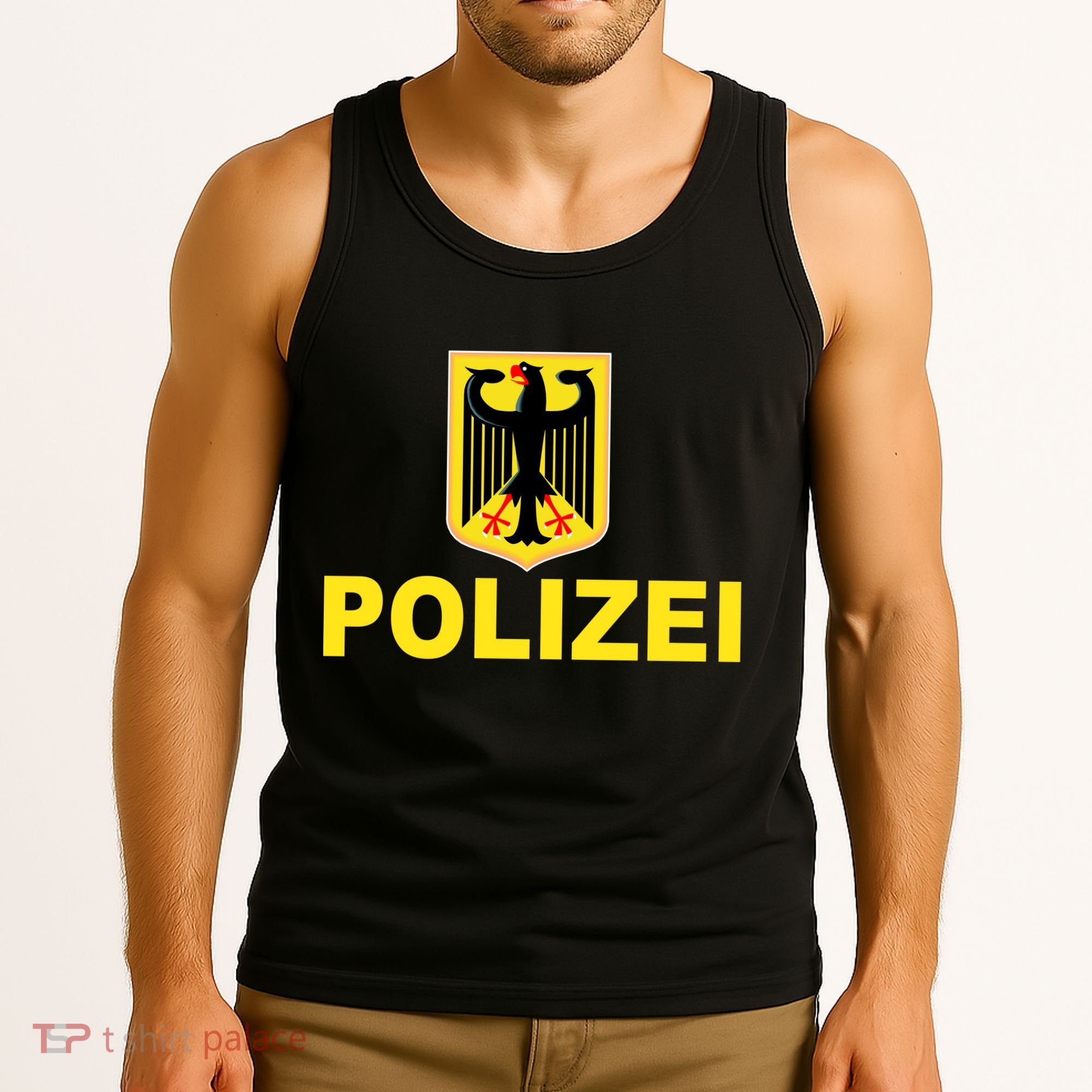Polizei German Flag Tank Top