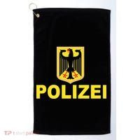 Polizei German Flag Golf Towel thumb 0