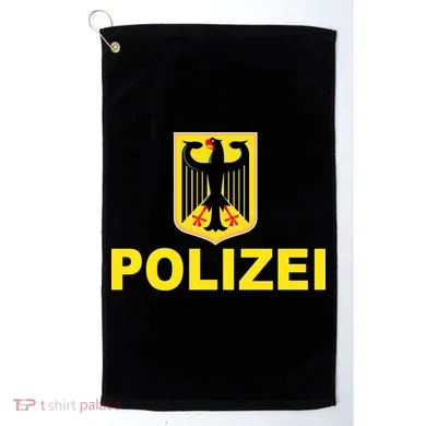 Polizei German Flag Golf Towel