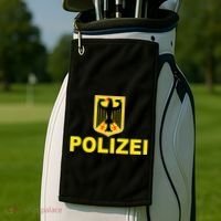 Polizei German Flag Golf Towel thumb 2