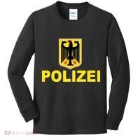 Polizei German Flag Kids Long Sleeve Shirt thumb 0