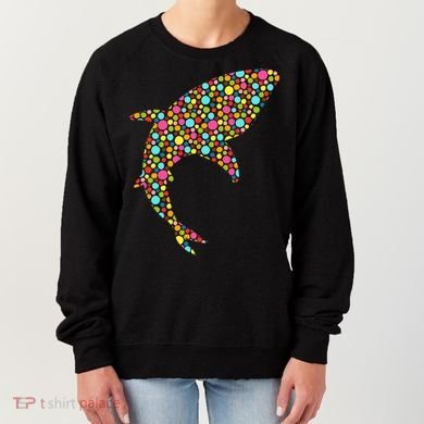 Polka Dot Shark International Dot Day Women's Sweatshirt