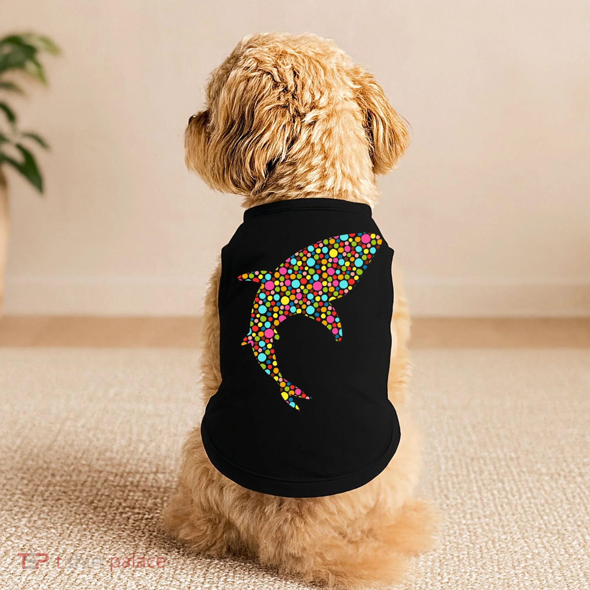 Polka Dot Shark International Dot Day Doggie Tank
