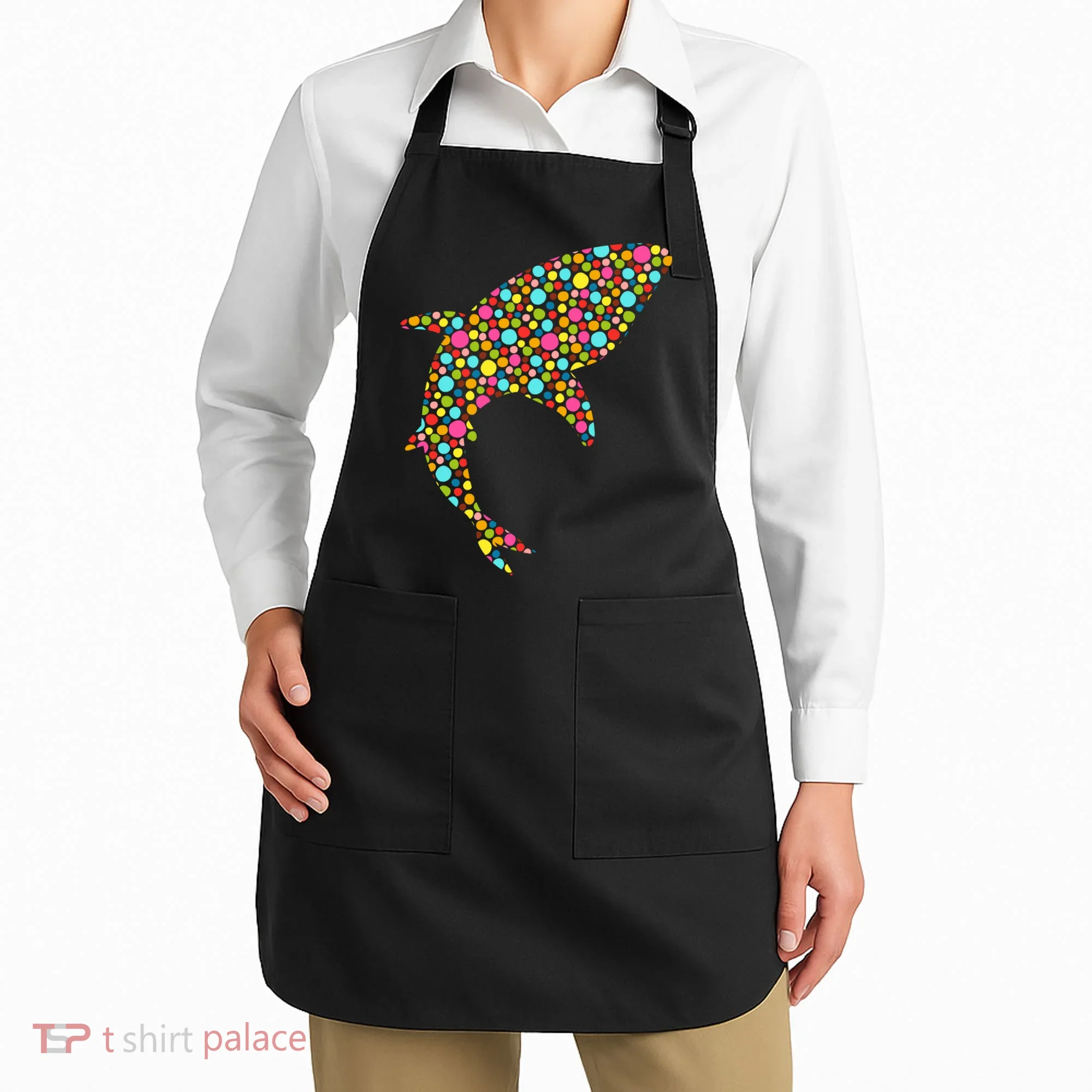 Polka Dot Shark International Dot Day Apron