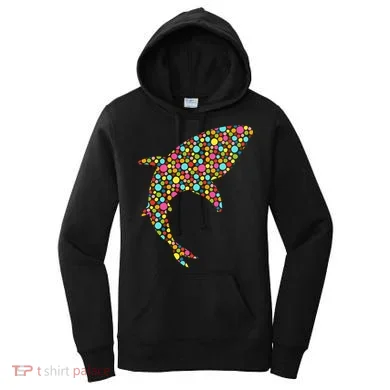 Polka Dot Shark International Dot Day Women's Hoodie