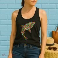 Polka Dot Shark International Dot Day Women's Tank Top thumb 2