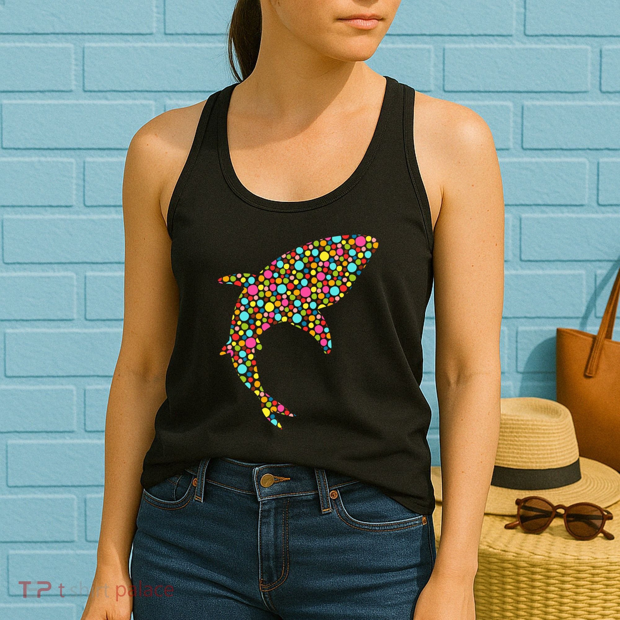 Polka Dot Shark International Dot Day Women's Tank Top