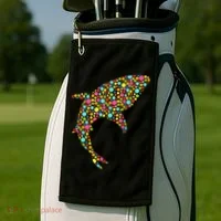 Polka Dot Shark International Dot Day Golf Towel thumb 2