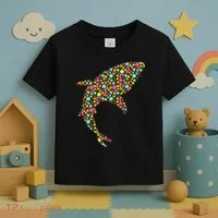 Polka Dot Shark International Dot Day Toddler T-Shirt thumb 3