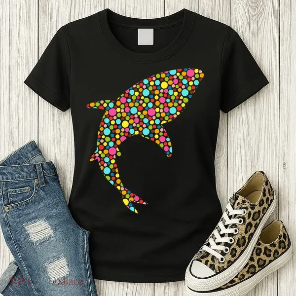 Polka Dot Shark International Dot Day Women's T-Shirt