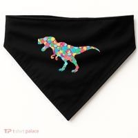 Polka Dot T-Rex International Dot Day USA-Made Doggie Bandana thumb 0