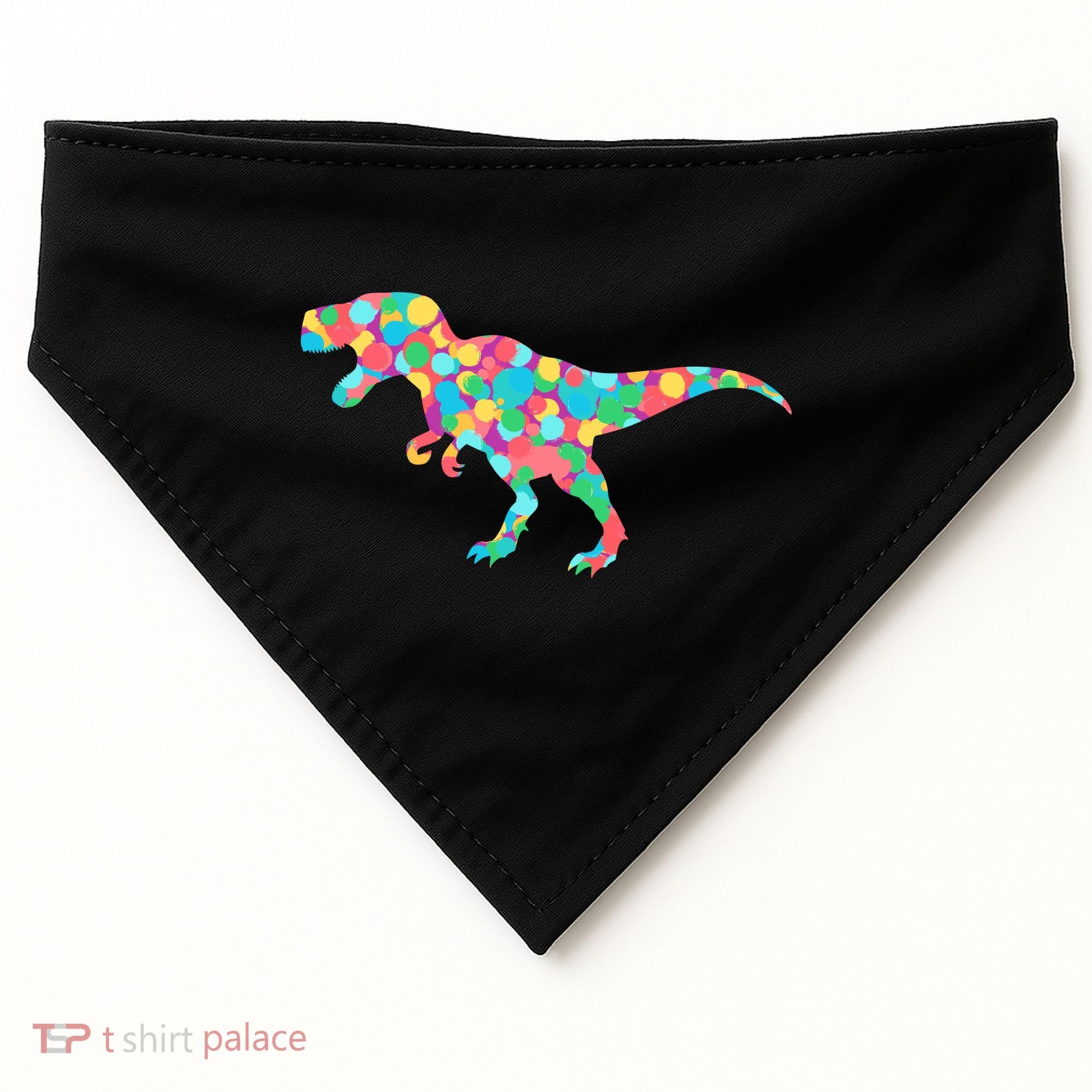 Polka Dot T-Rex International Dot Day USA-Made Doggie Bandana