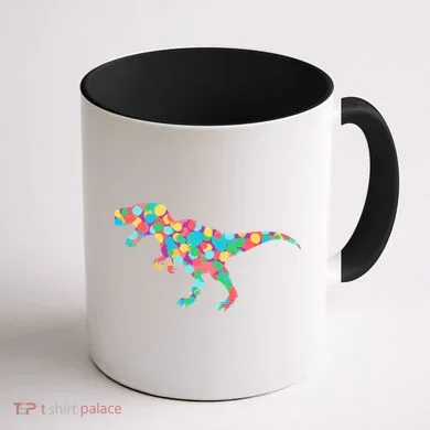 Polka Dot T-Rex International Dot Day Coffee Mug back