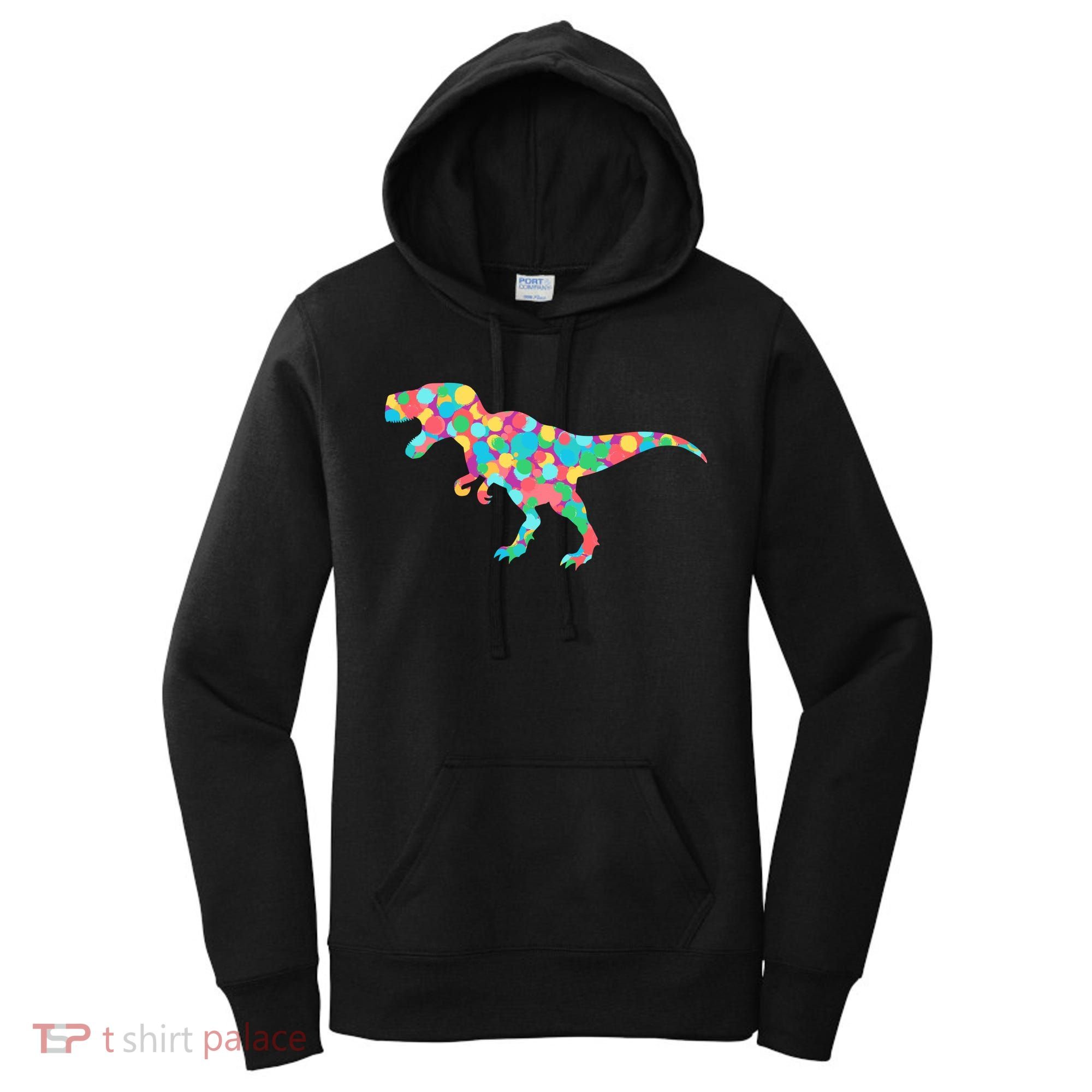 Polka Dot T-Rex International Dot Day Women's Hoodie
