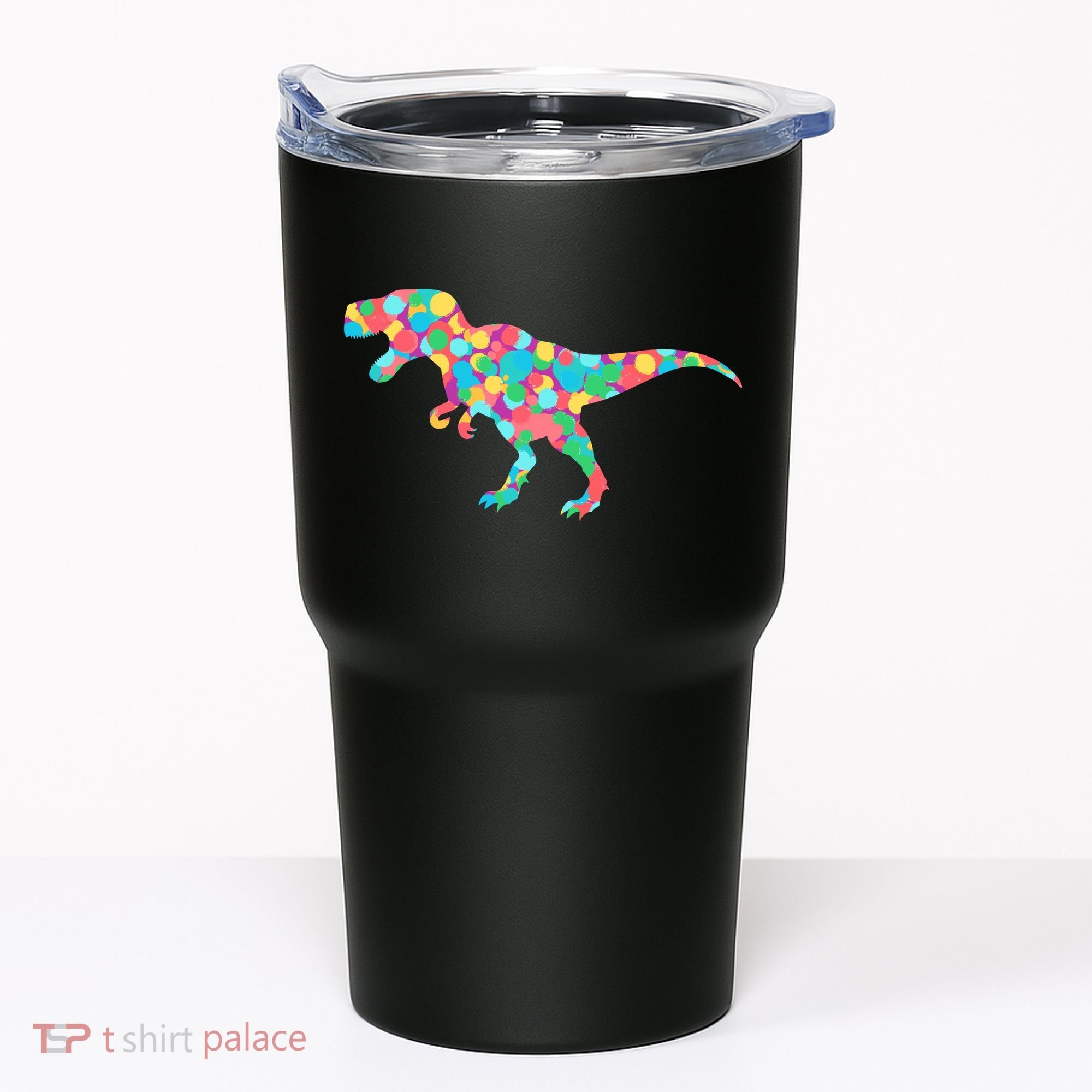 Polka Dot T-Rex International Dot Day Tumbler