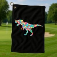 Polka Dot T-Rex International Dot Day Golf Towel thumb 1