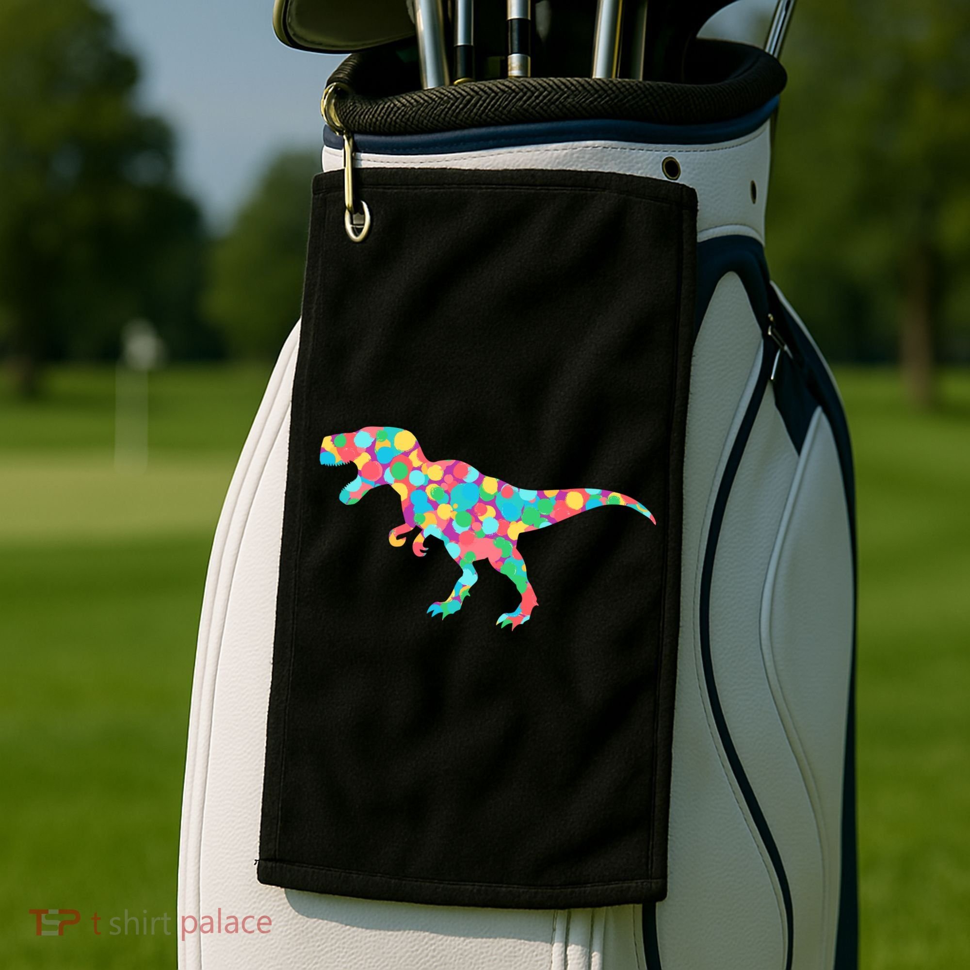 Polka Dot T-Rex International Dot Day Golf Towel