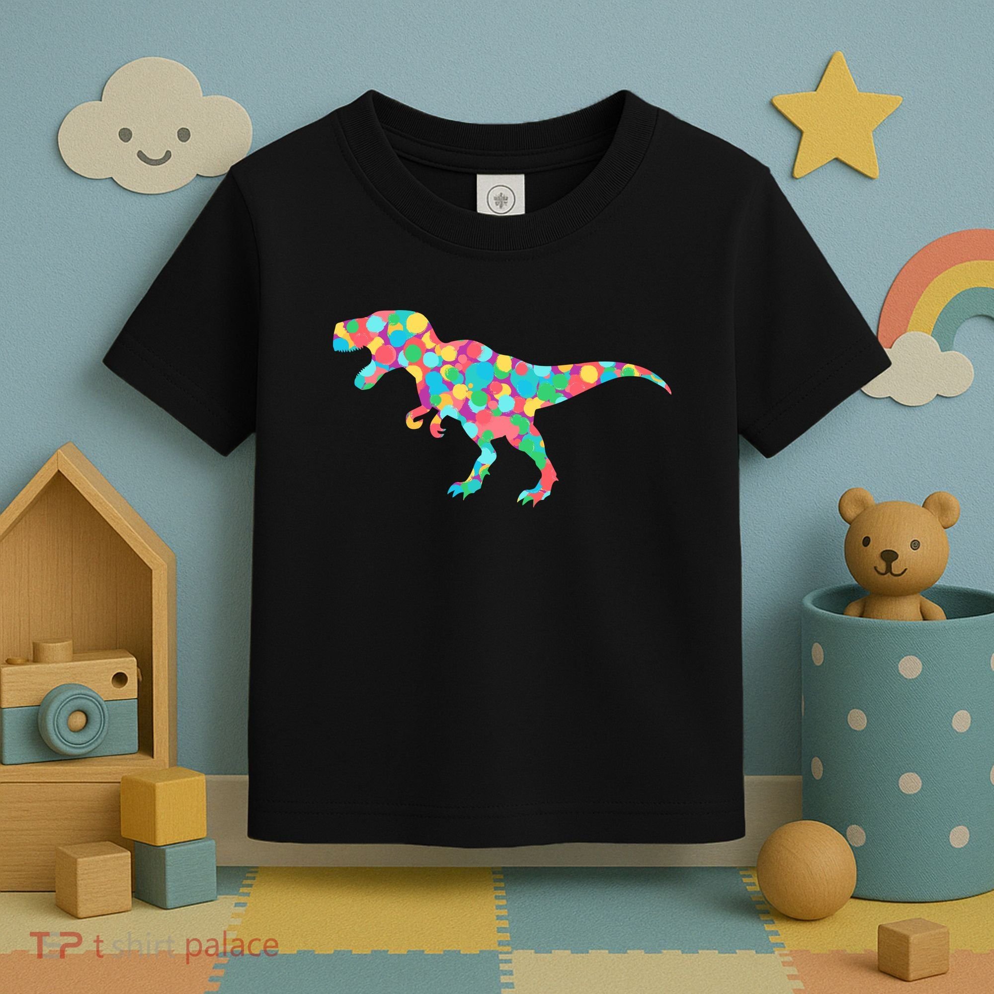 Polka Dot T-Rex International Dot Day Toddler T-Shirt