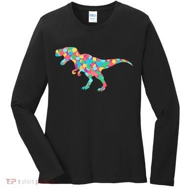 Polka Dot T-Rex International Dot Day Women's Long Sleeve Shirt