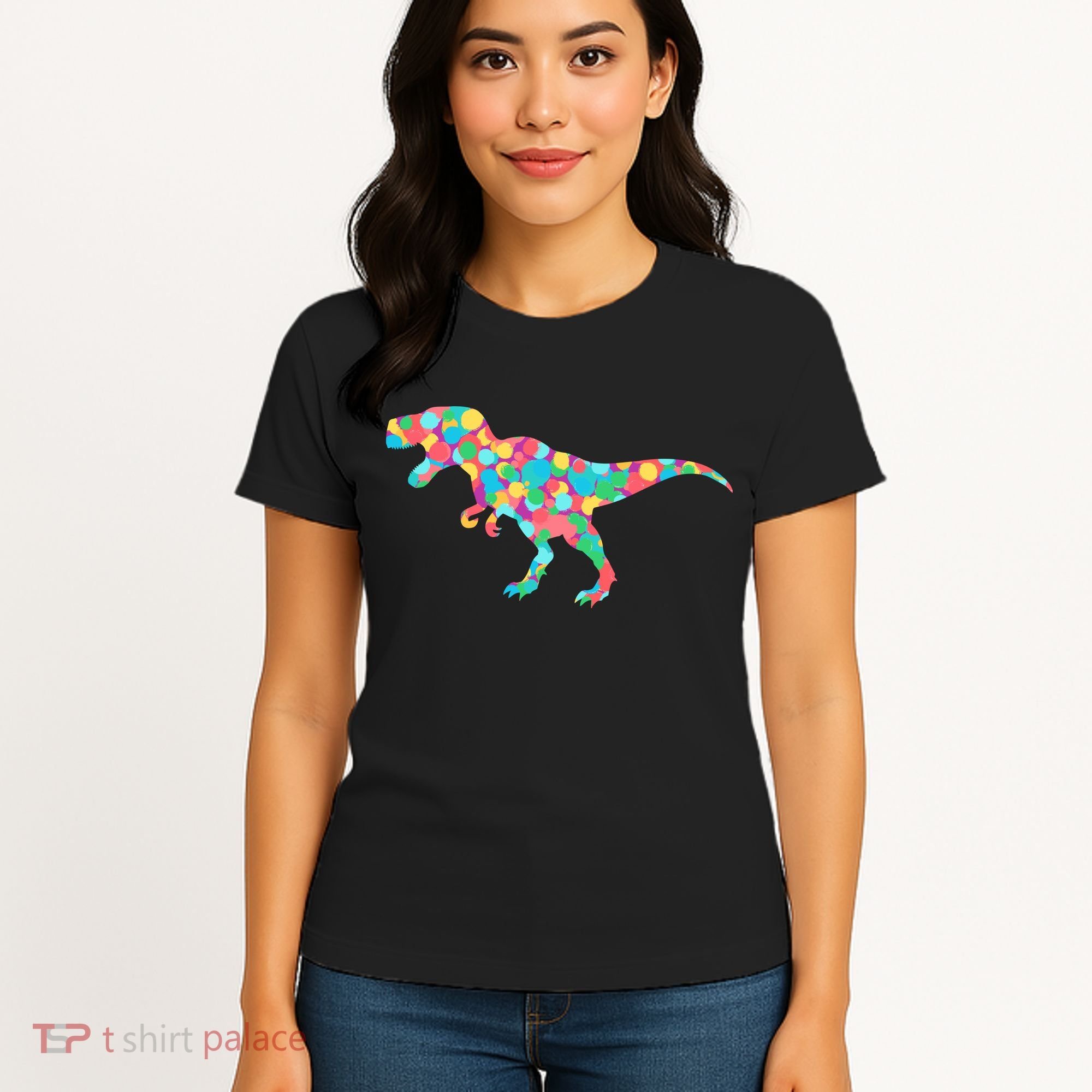 Polka Dot T-Rex International Dot Day Women's T-Shirt