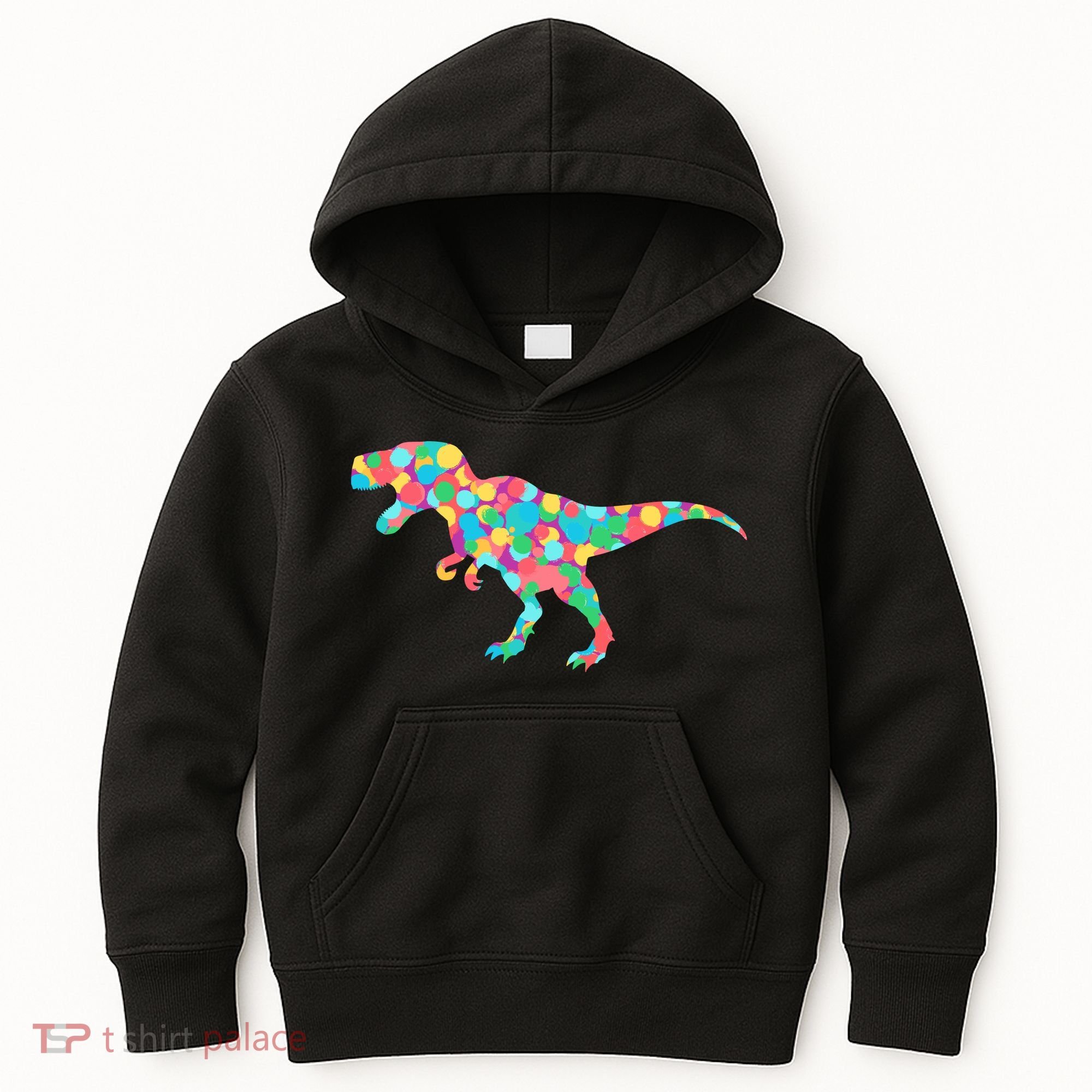 Polka Dot T-Rex International Dot Day Kids Hoodie