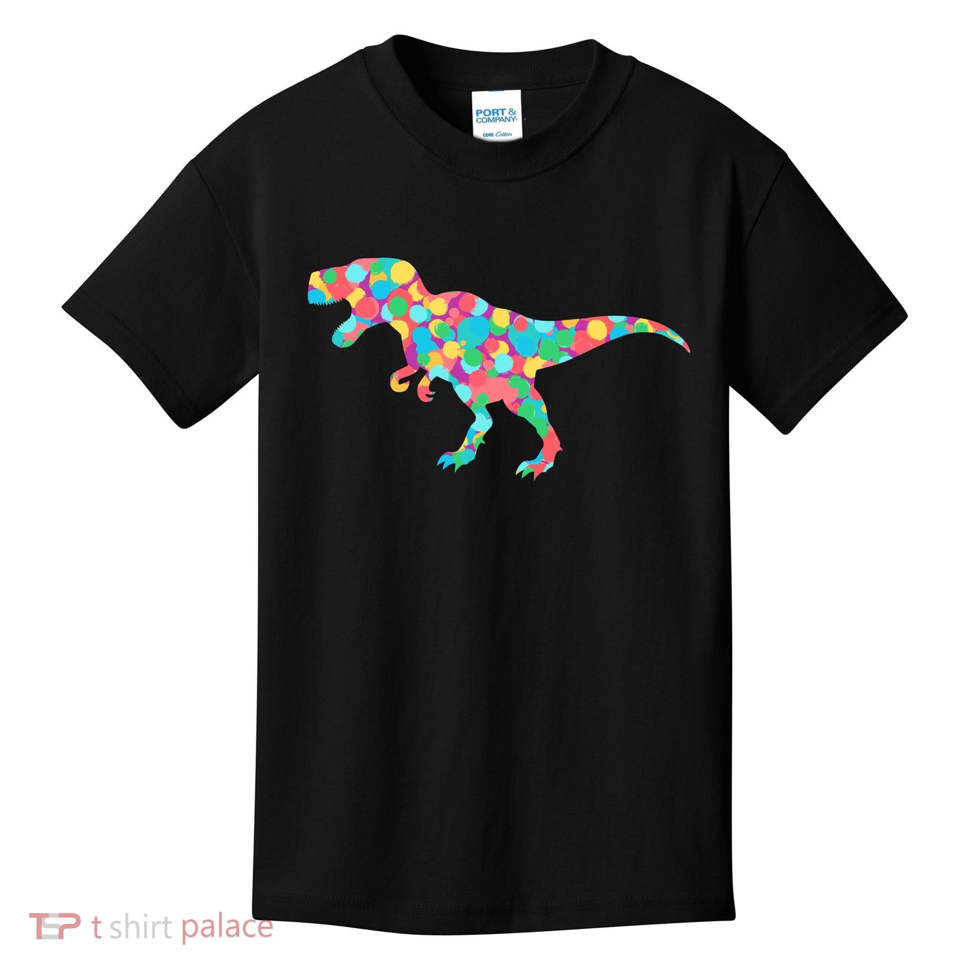 Polka Dot T-Rex International Dot Day Kids T-Shirt