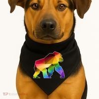 Polygon Crystal Gorilla  USA-Made Doggie Bandana thumb 1