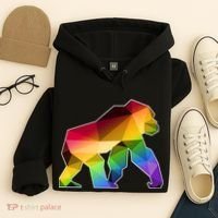 Polygon Crystal Gorilla  Hoodie thumb 4