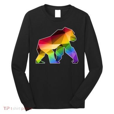 Polygon Crystal Gorilla  Long Sleeve Shirt