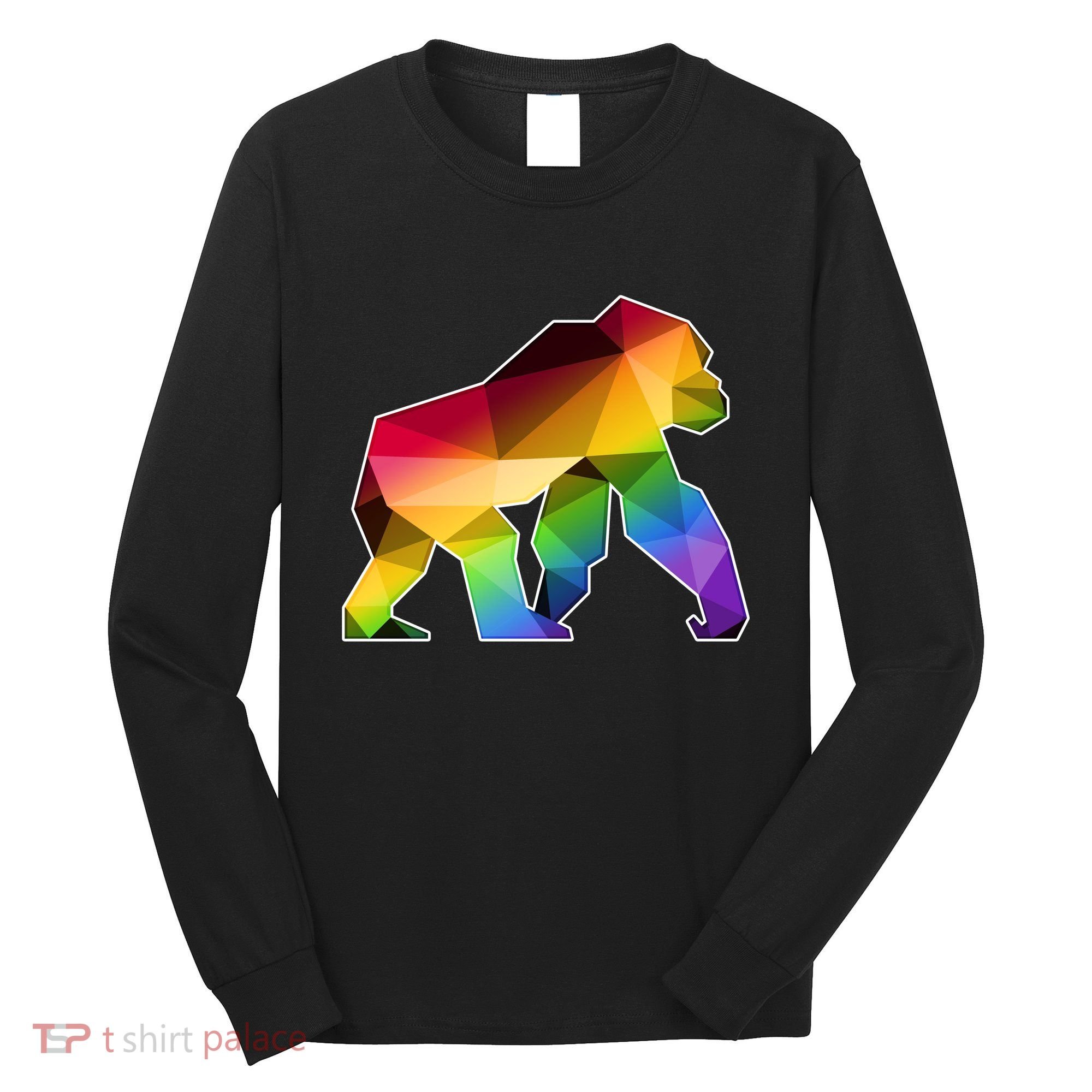 Polygon Crystal Gorilla  Long Sleeve Shirt