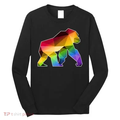 Polygon Crystal Gorilla Long Sleeve Shirt
