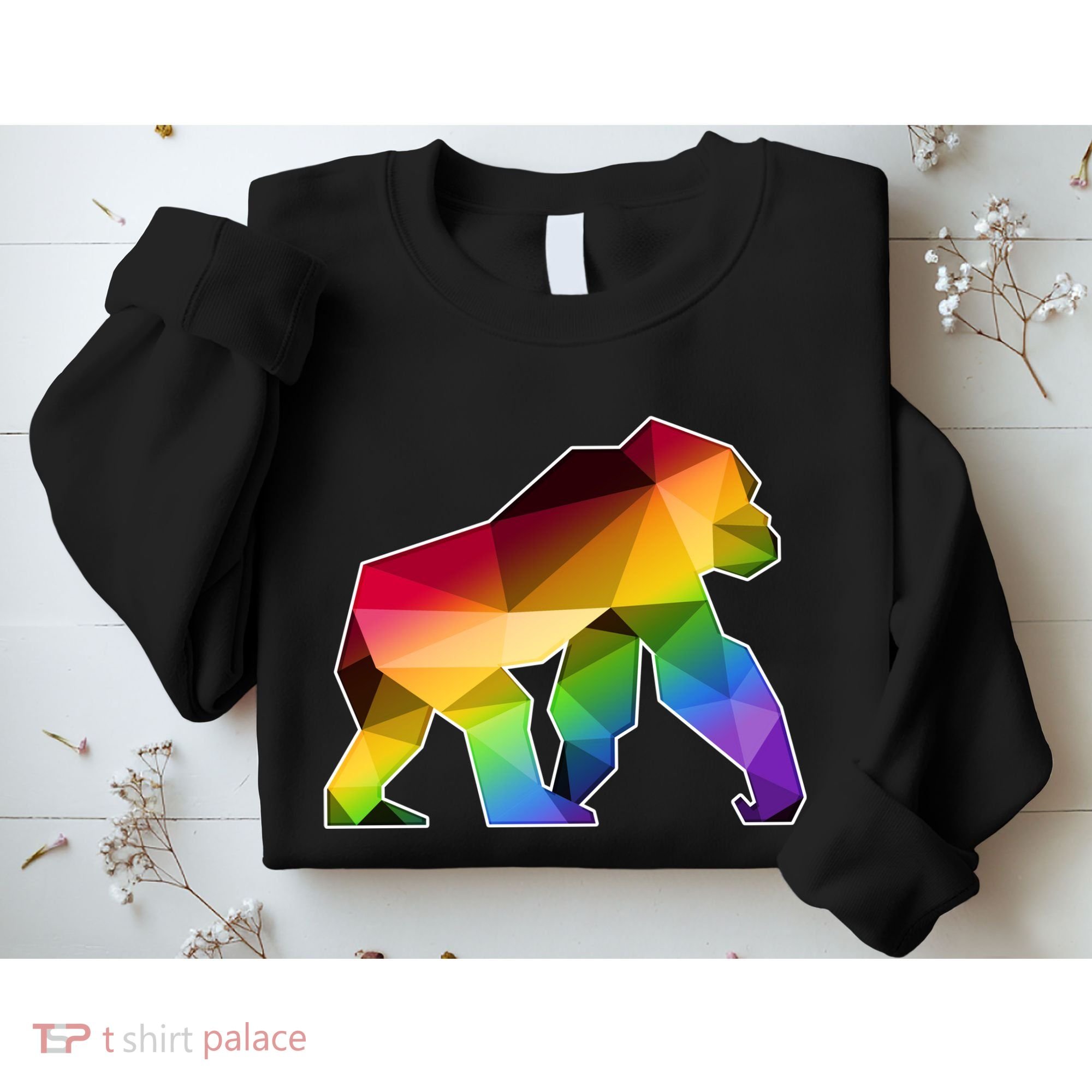 Polygon Crystal Gorilla  Sweatshirt
