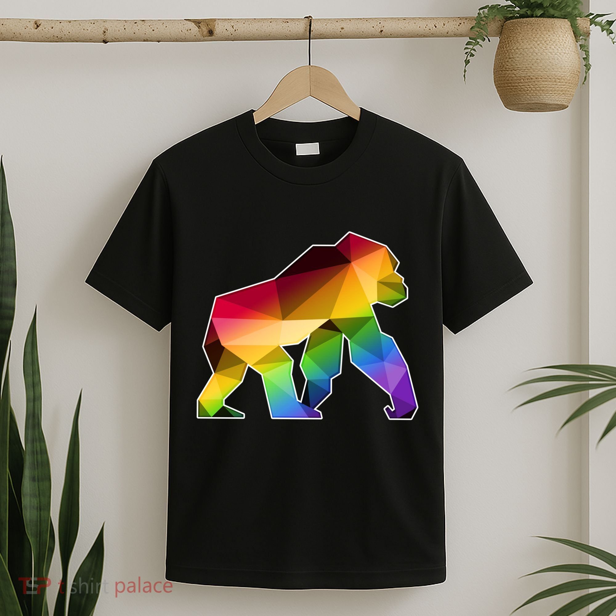 Polygon Crystal Gorilla  T-Shirt