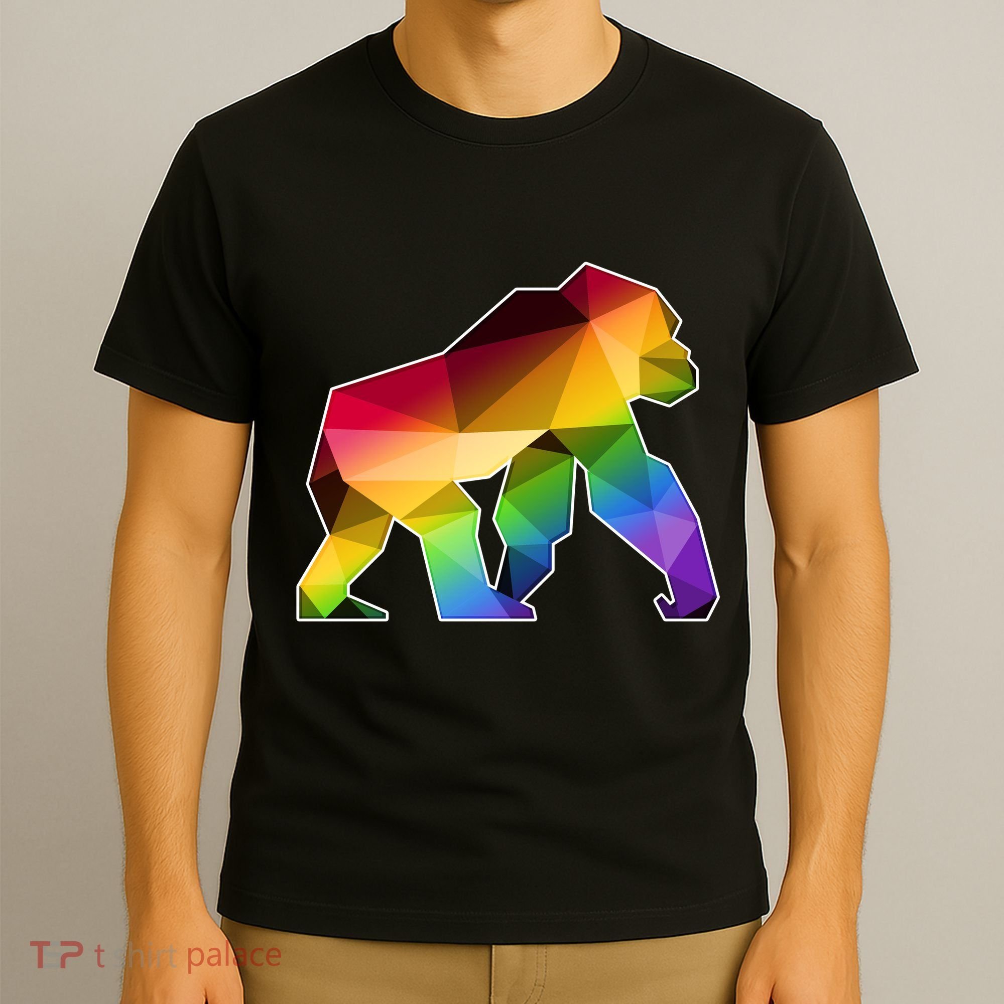 Polygon Crystal Gorilla  T-Shirt