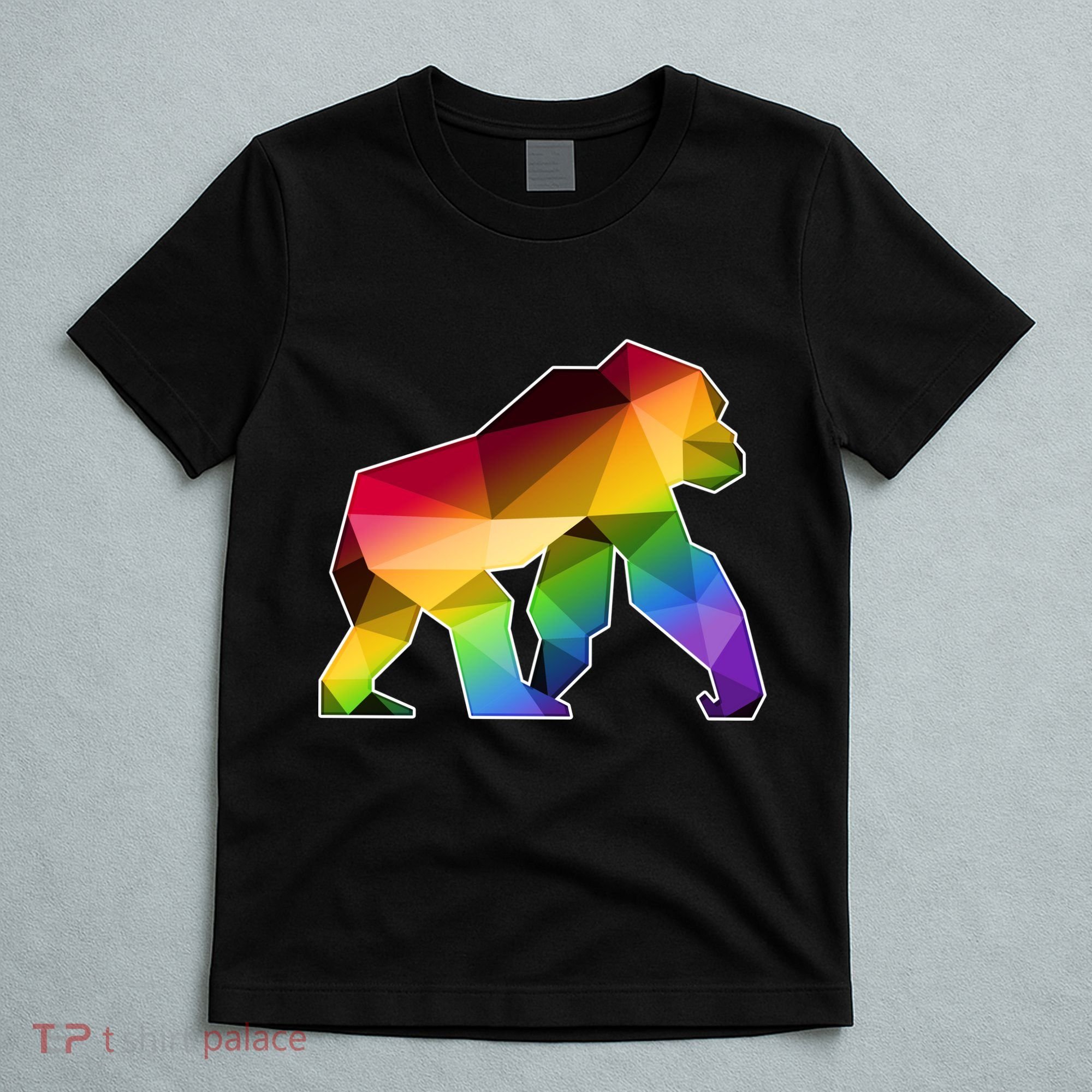 Polygon Crystal Gorilla  T-Shirt