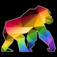 Polygon Crystal Gorilla  T-Shirt thumb 7