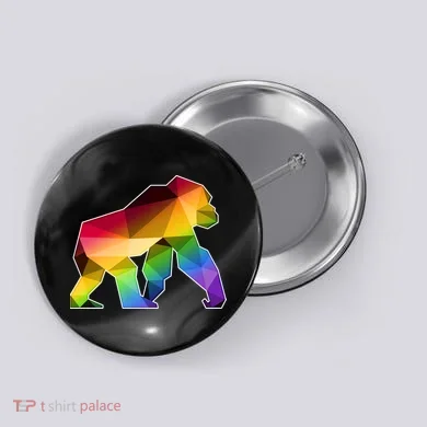 Polygon Crystal Gorilla  Button