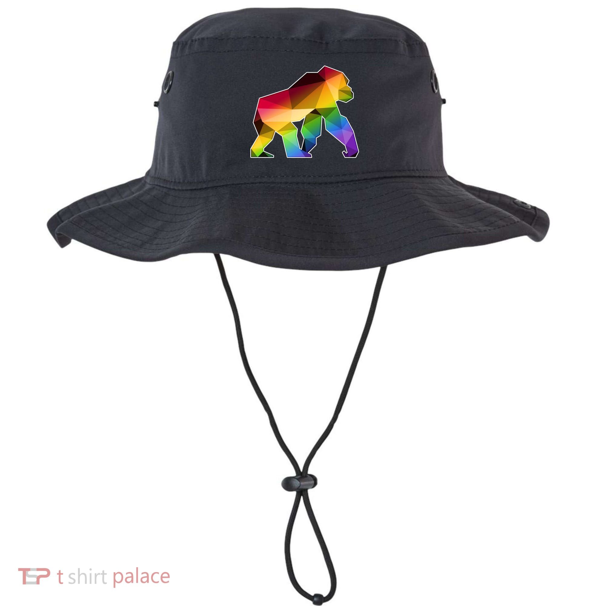 Polygon Crystal Gorilla  Bucket Hat