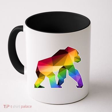Polygon Crystal Gorilla  Coffee Mug